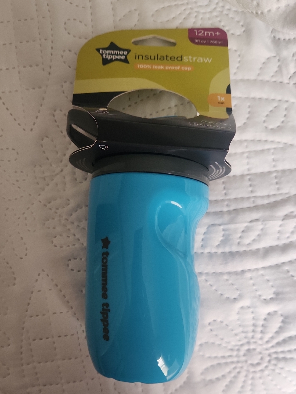 Tommee Tippee Blue Insulated Straw Cup